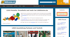 Desktop Screenshot of 1000steine.de
